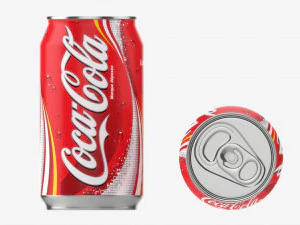 Beverage can 330ml Coca Cola 3D Model