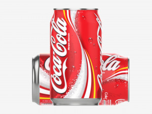 Beverage can 330ml Coca Cola 3D Модель