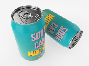 Beverage can 330ml Mockup Model 3D