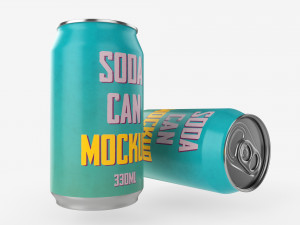 Beverage can 330ml Mockup Model 3D
