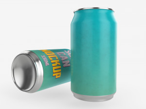 Beverage can 330ml Mockup Model 3D