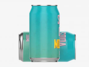 Beverage can 330ml Mockup 3D Model