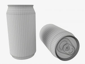 Beverage can 330ml Mockup 3D Model