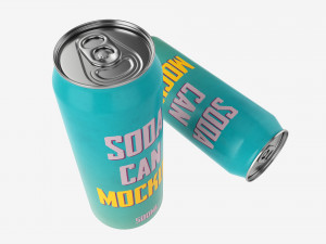 Beverage can 500ml Mockup 3D मॉडल