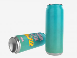 Beverage can 500ml Mockup 3D मॉडल