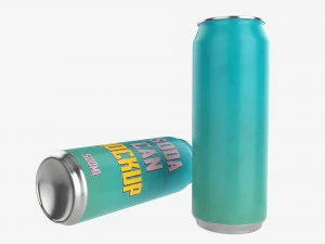 Beverage can 500ml Mockup 3D Model