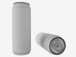 Beverage can 500ml Mockup 3D मॉडल