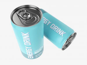 Beverage slim can 200ml Mockup 3D Model