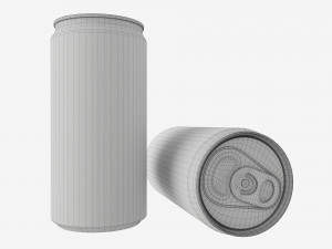 Beverage slim can 200ml Mockup 3D Model