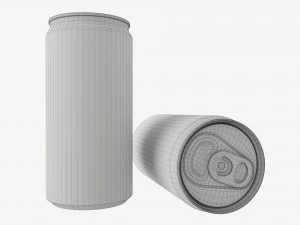Beverage slim can 200ml Mockup 3D Model
