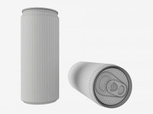 Beverage slim can 250ml Mockup Model 3D