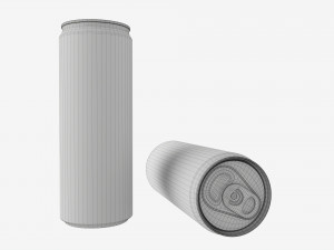 Beverage slim can 300ml Mockup 3D Model