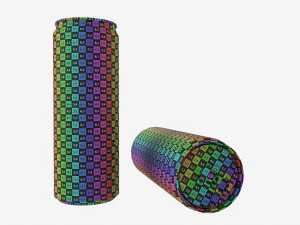 Тонкая банка для напитков 300 мл Mockup 3D Модель