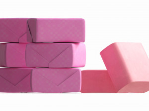 Candy with candy wraps composition 01 Modèle 3D
