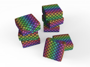 Candy with candy wraps composition 01 Modèle 3D