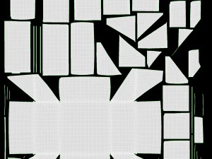 Candy with candy wraps composition 01 3D Model