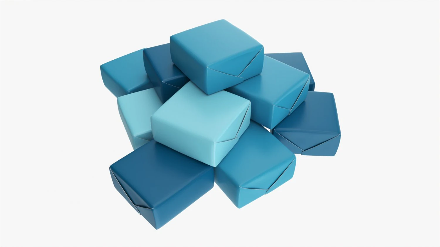 Candy wrapping composition 3D Model .c4d .max .obj .3ds .fbx .stl .blend 
