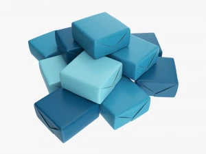 Composi&ccedil;&atilde;o de embalagem de doces Modelo 3D