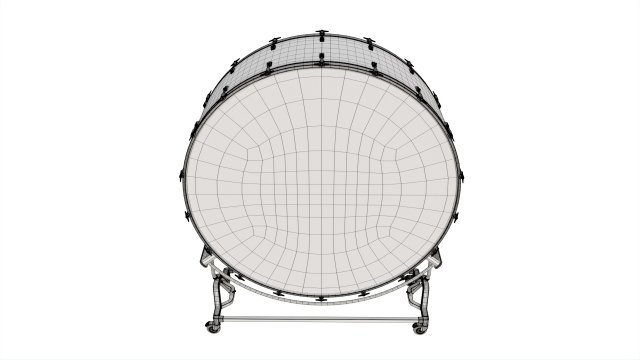 Concert Bass Drum 3D Model inConcert Bass Drum 3D Model in  