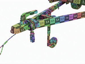 Double axle car trailer jockey wheel extended Modelo 3D