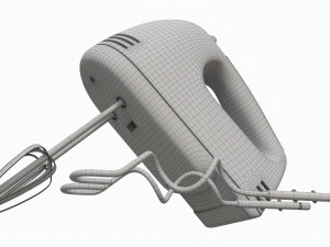 Electric Hand Mixer 7-speed 3D Model