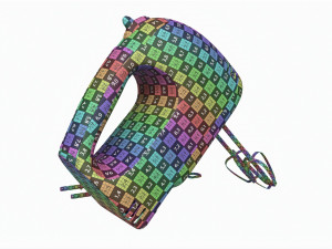 Electric Hand Mixer 7-speed 3D Model