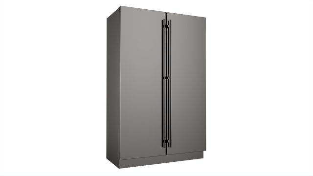 Free-standing refrigerator double Modello 3D .c4d .max .obj .3ds .fbx .stl .blend 