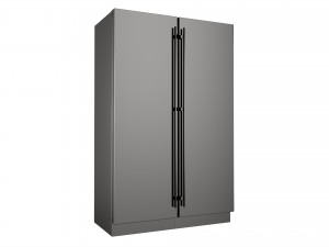 Free-standing refrigerator double 3D-Modell