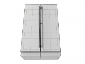 Free-standing refrigerator double Modello 3D