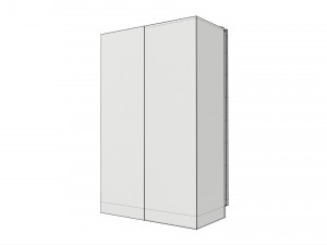 Free-standing refrigerator double Modello 3D