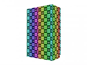 Doppio frigorifero a libera installazione Modello 3D