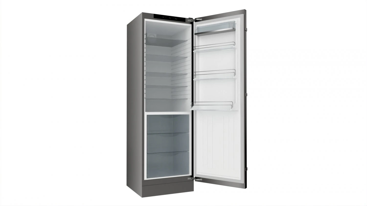 Frigorifero a libera installazione aperto Modello 3D .c4d .max .obj .3ds .fbx .stl .blend