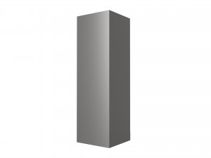 Free-standing refrigerator opened 3D-Modell