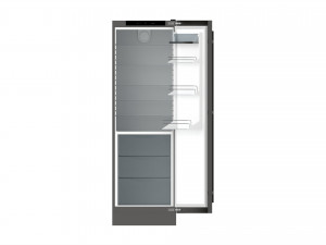 Free-standing refrigerator opened 3D-Modell