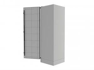 Frigorifero a libera installazione aperto Modello 3D