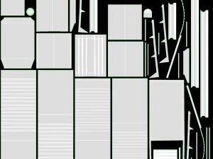 Frigorifero a libera installazione aperto Modello 3D