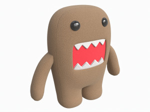 Japanese Cartoon Domo Toy Modelo 3D