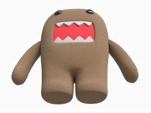 Japanese Cartoon Domo Toy 3D 모델