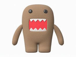 Japanese Cartoon Domo Toy 3D 모델