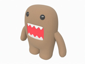 Japanese Cartoon Domo Toy 3D 모델