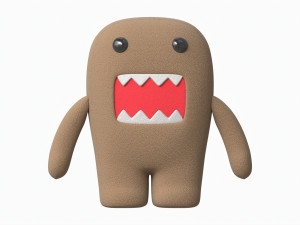 Japanese Cartoon Domo Toy 3D 모델