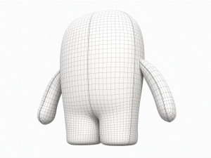 Japanese Cartoon Domo Toy 3D 모델