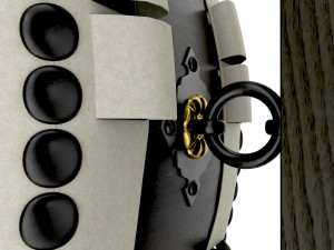 Japanese Taiko Ohira Drum Hanging Modelo 3D
