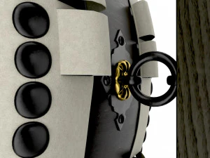 Tamburo giapponese Taiko Ohira appeso Modello 3D