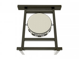 Japanese Taiko Ohira Drum Hanging Modelo 3D
