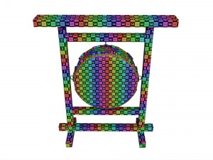Japanese Taiko Ohira Drum Hanging Modelo 3D