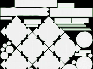 Tamburo giapponese Taiko Ohira appeso Modello 3D