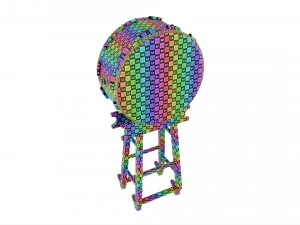 和太鼓 大平太鼓台 3Dモデル