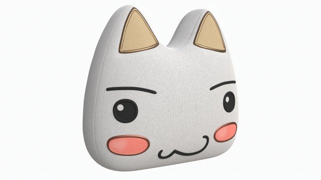 Japanese Toro Inoue Plush Doll 3D Модель .c4d .max .obj .3ds .fbx .stl .blend 