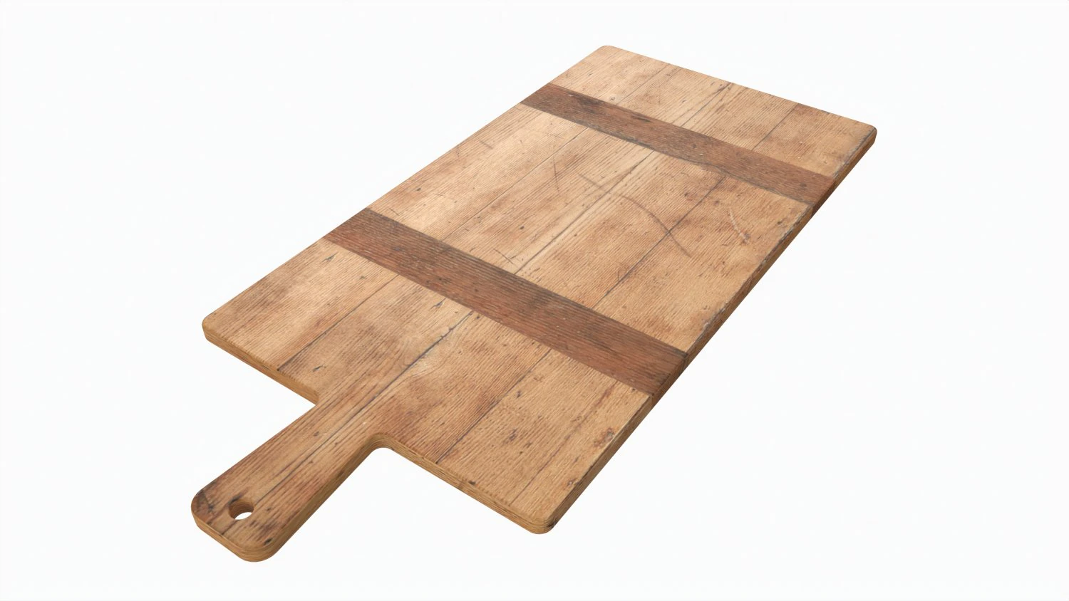 Kitchen Vintage Cutting Board 3D Model .c4d .max .obj .3ds .fbx .stl .blend 